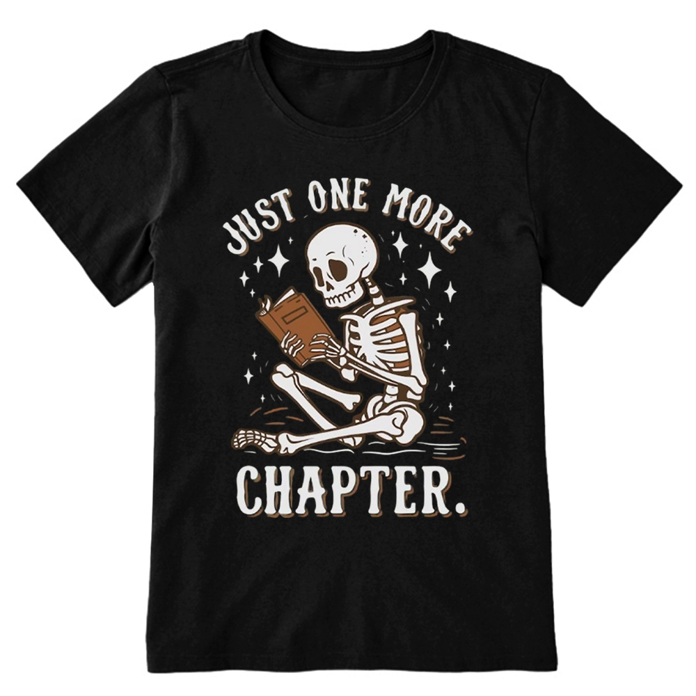 Pagewings Just One More Chapter Halloween Skeleton Unisex Classic T-shirt