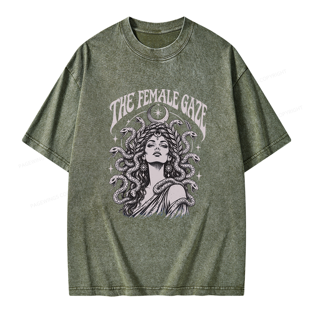 Pagewings The Female Gaze Unisex Washed T-shirt