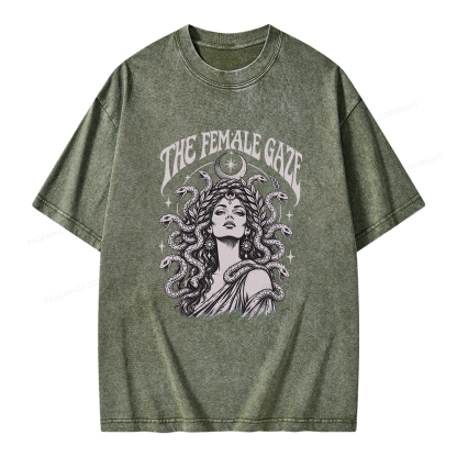 Pagewings The Female Gaze Unisex Washed T-shirt