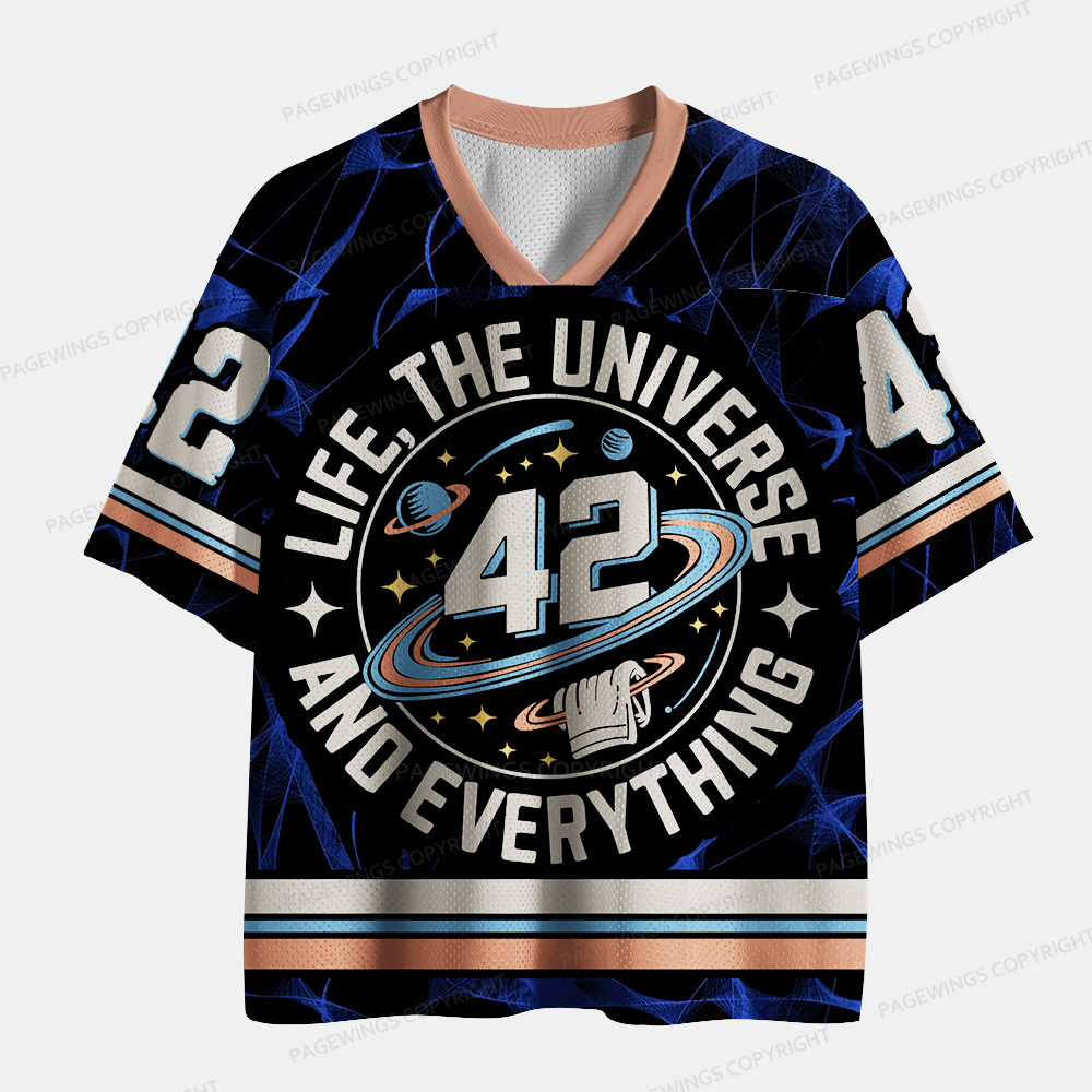 Pagewings Life The Universe And Everything Unisex Mesh Jersey