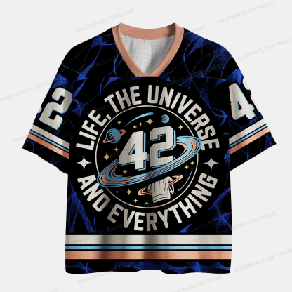 Pagewings Life The Universe And Everything Unisex Mesh Jersey