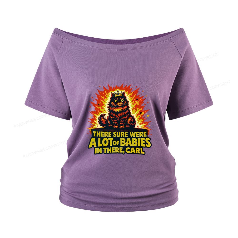 Pagewings A Lot Of Babies In There Women Off Shoulder T-shirts