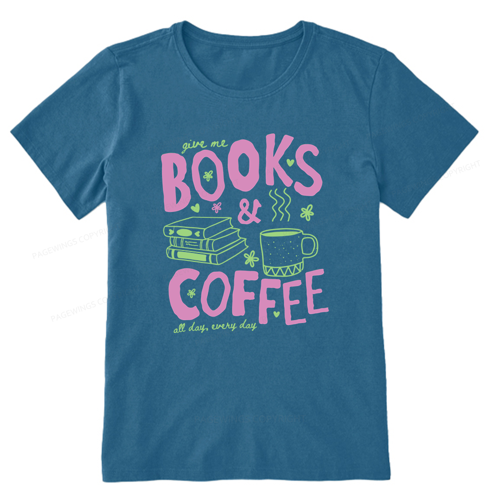 Pagewings Books and Coffee Unisex Classic T-shirt