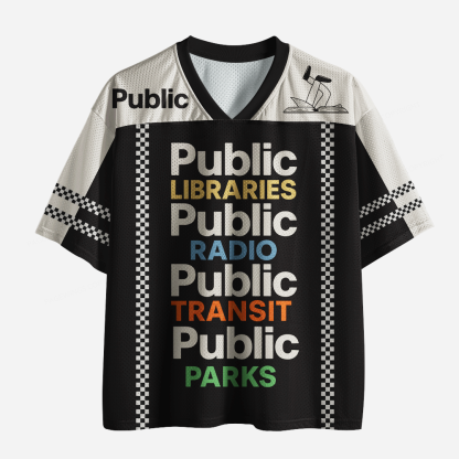 Pagewings Public Libraries Unisex Mesh Jersey