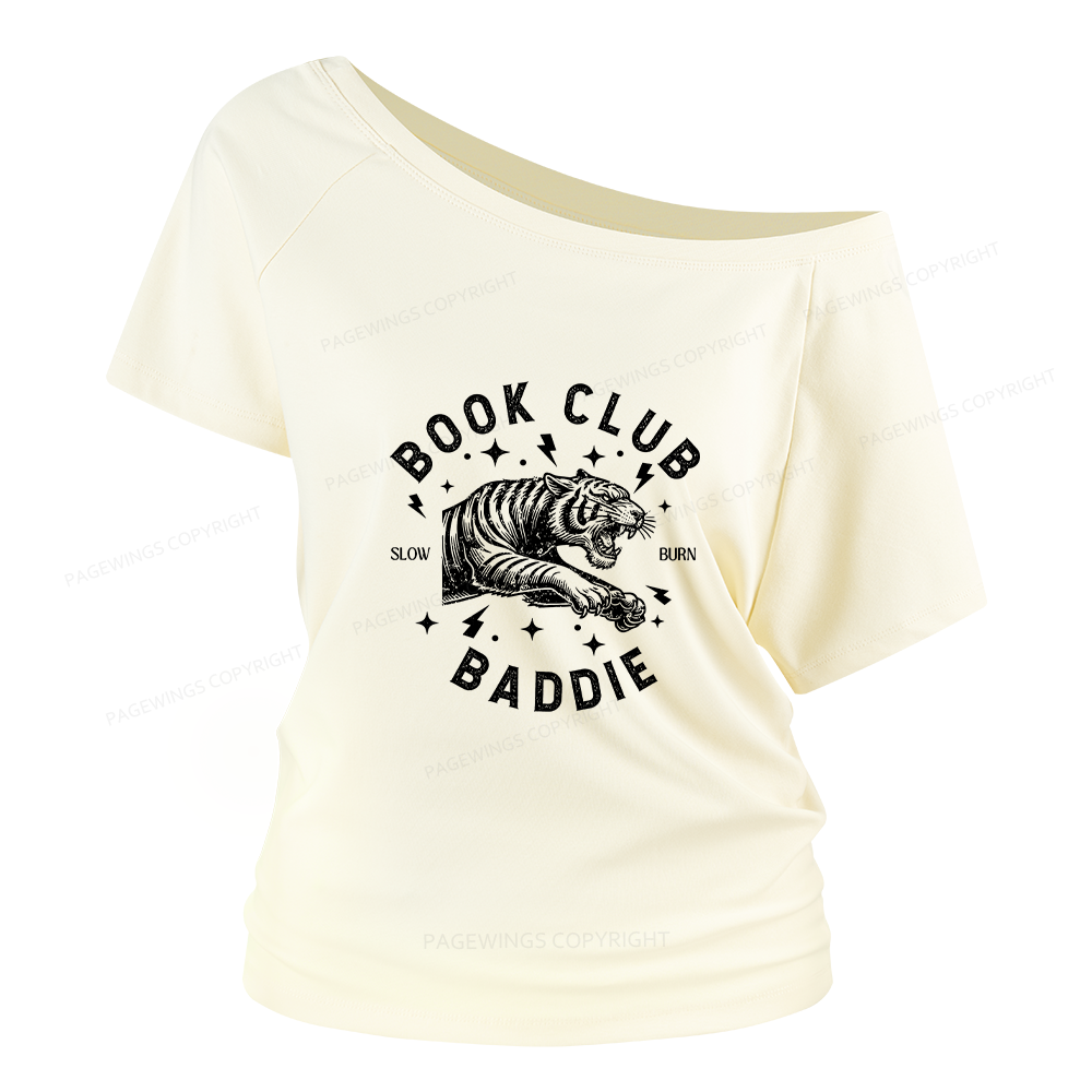 Pagewings Book Club Women Off Shoulder T-shirts