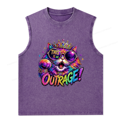 Pagewings Sci-Fi Book Lover Unisex Washed Tank Top
