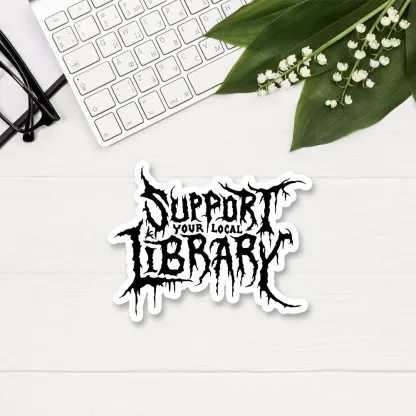 Pagewings Support Your Local Library Sticker
