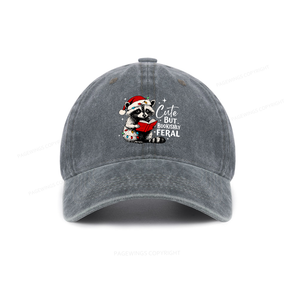 Pagewings Cute But Feral Washed Cap