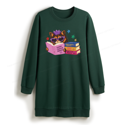 Pagewings Sci-Fi Book Lover Sweatshirt Dress