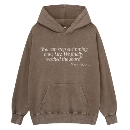Pagewings It Ends With Us Unisex Washed Hoodie