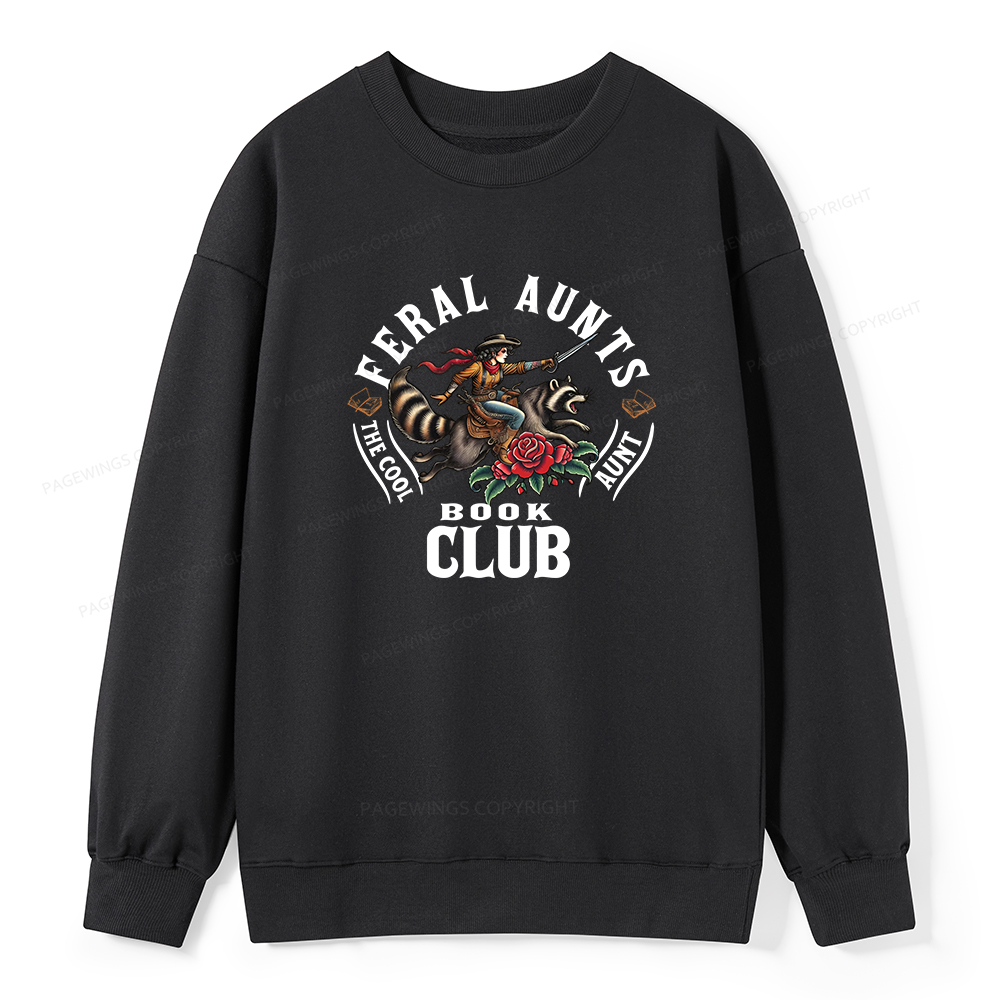 Pagewings Feral Aunt Social Book Club Unisex Classic Sweatshirt