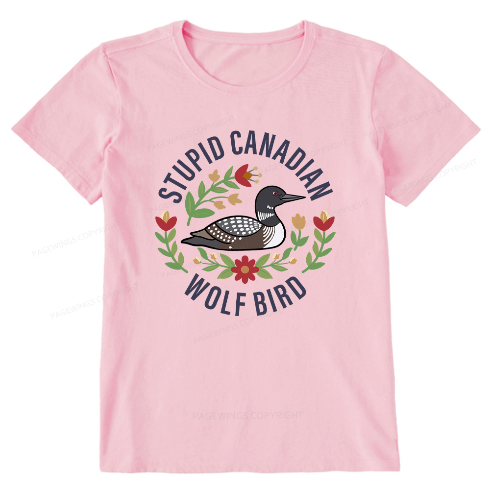Pagewings Stupid Canadian Wolf Bird Unisex Classic T-shirt