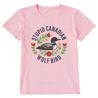 Pagewings Stupid Canadian Wolf Bird Unisex Classic T-shirt
