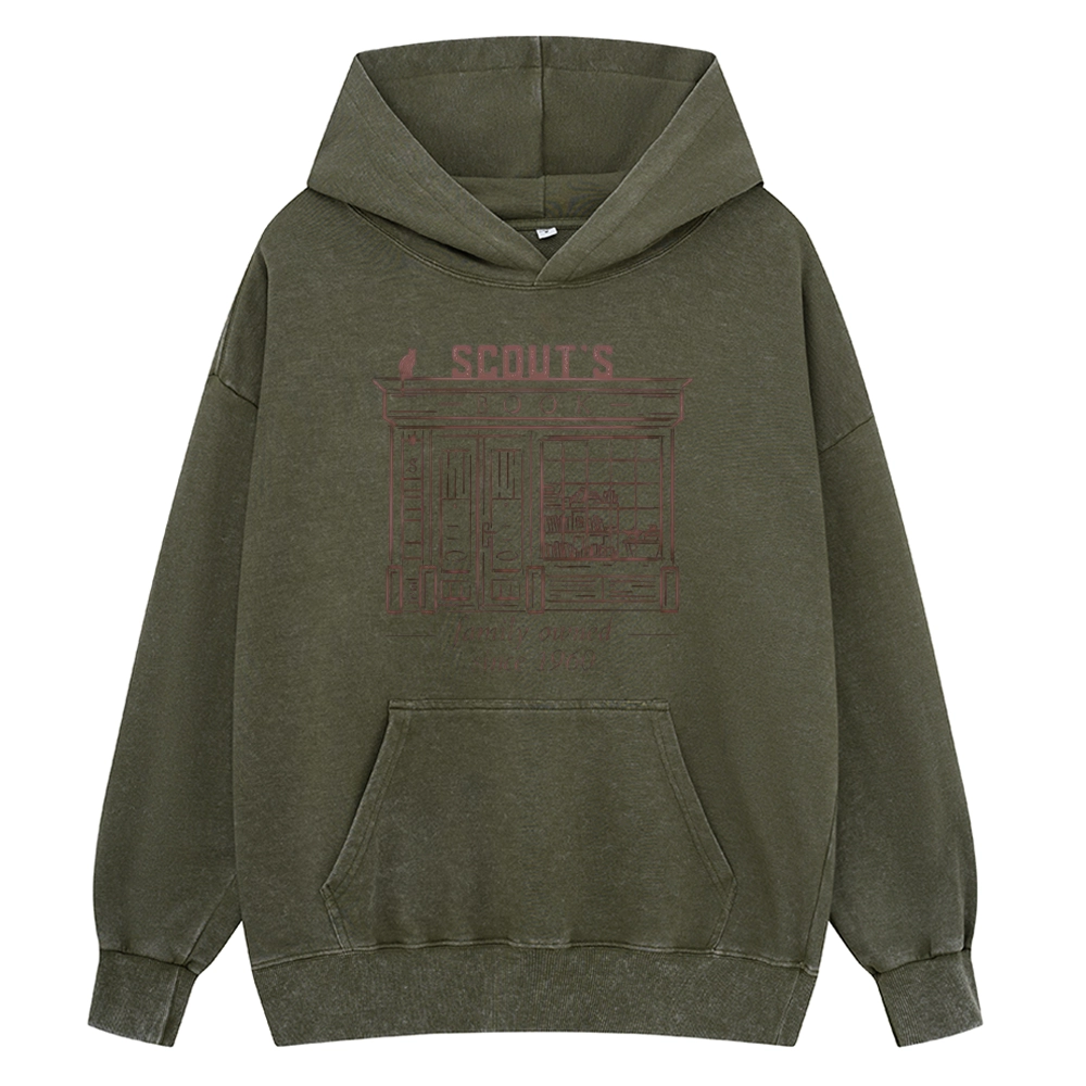Pagewings To Kill a Mockingbird Unisex Washed Hoodie