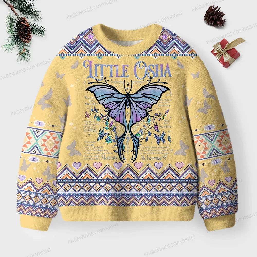 Pagewings Little Osha Unisex Ugly Knit Sweatshirt