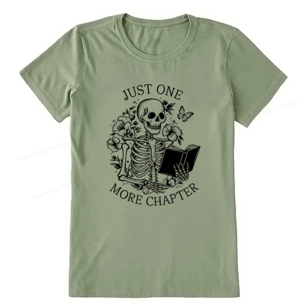 Pagewings One More Chapter Skeleton Unisex Tee Unisex Classic T-shirt