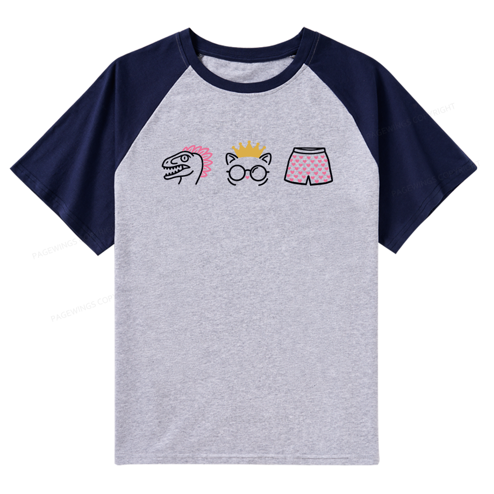 Pagewings Sci‑Fi Nerd Raglan T-shirt