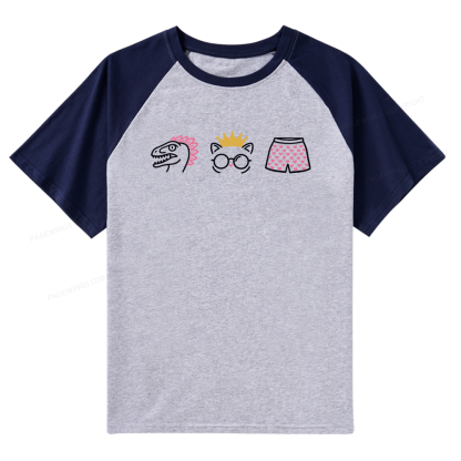 Pagewings Sci‑Fi Nerd Raglan T-shirt