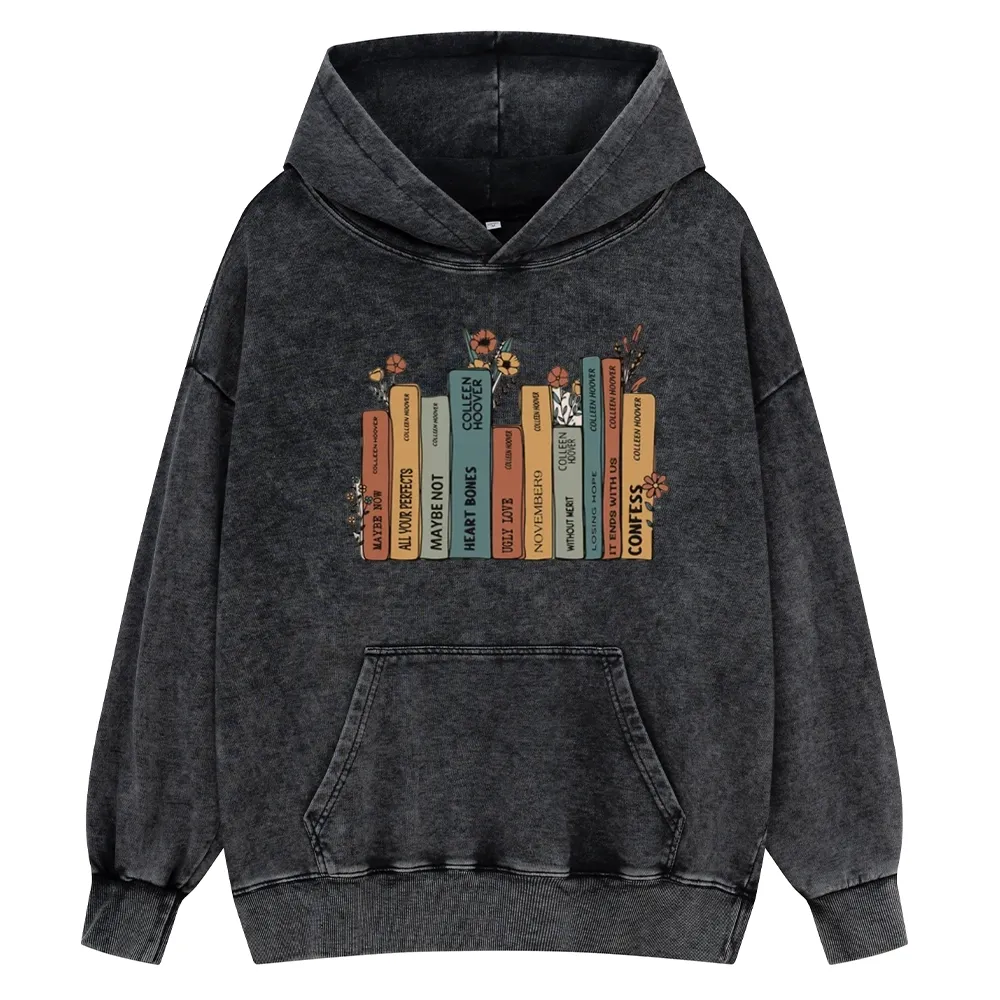 Pagewings It Ends With Us CoHo Unisex Washed Hoodie