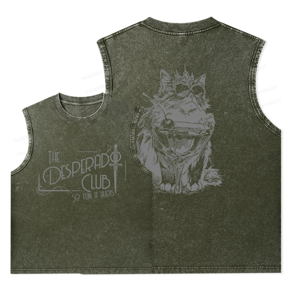 Pagewings The Desperado Club Unisex Washed Tank Top
