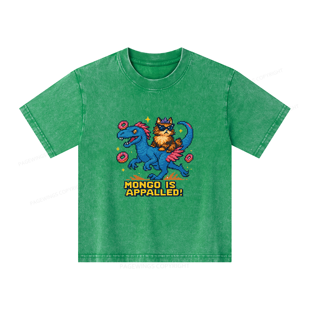 Pagewings Mongo Is Appalled Unisex Kids Washed T-shirt