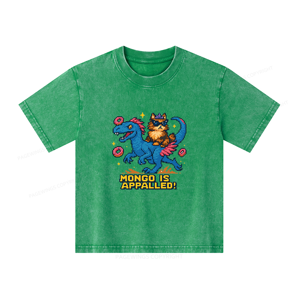 Pagewings Mongo Is Appalled Unisex Kids Washed T-shirt