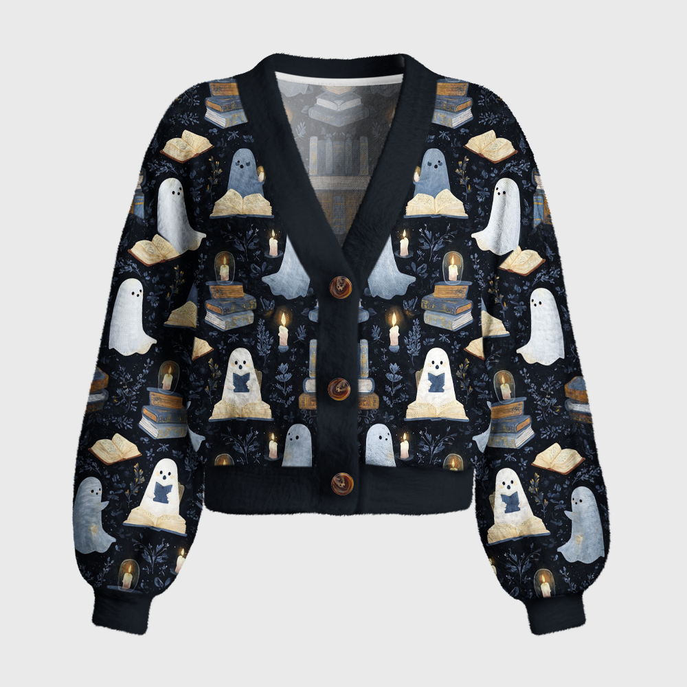 Pagewings Reading Ghost 7008X Women's Cardigan Sweater