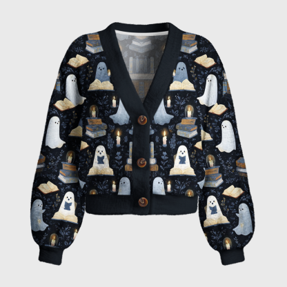 Pagewings Reading Ghost 7008X Women's Cardigan Sweater