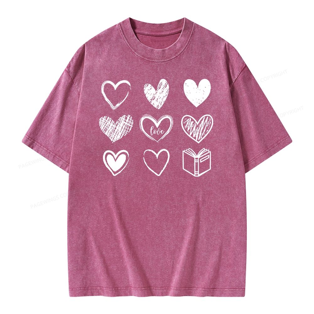 Pagewings To Love And Learn How To Be Loved Unisex Washed T-shirt