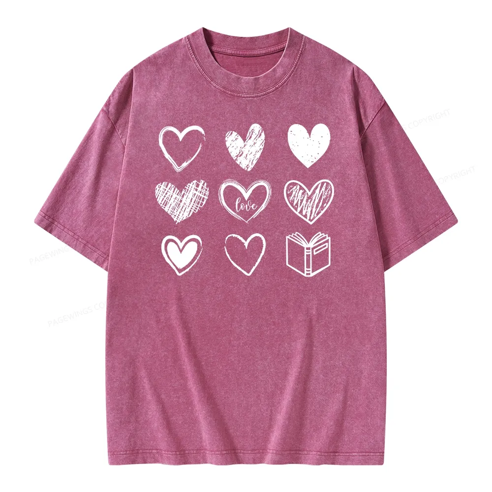 Pagewings To Love And Learn How To Be Loved Unisex Washed T-shirt