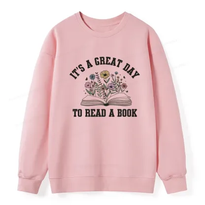 Pagewings It's Great Day to Read a Book Unisex Classic Sweatshirt