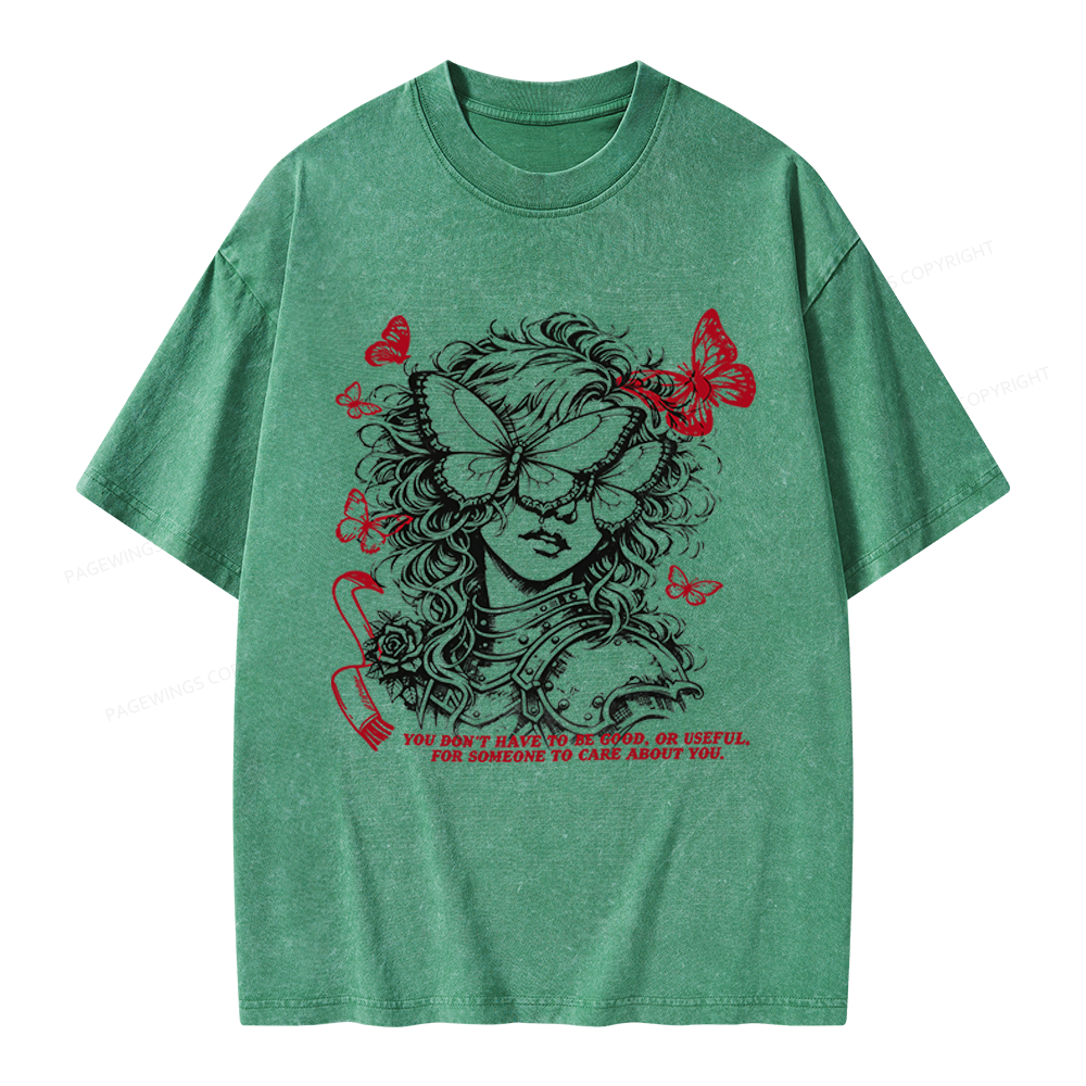 Pagewings Dark Fantasy Lover Unisex Washed T-shirt