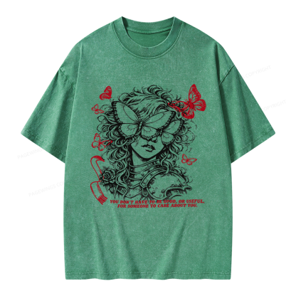 Pagewings Dark Fantasy Lover Unisex Washed T-shirt