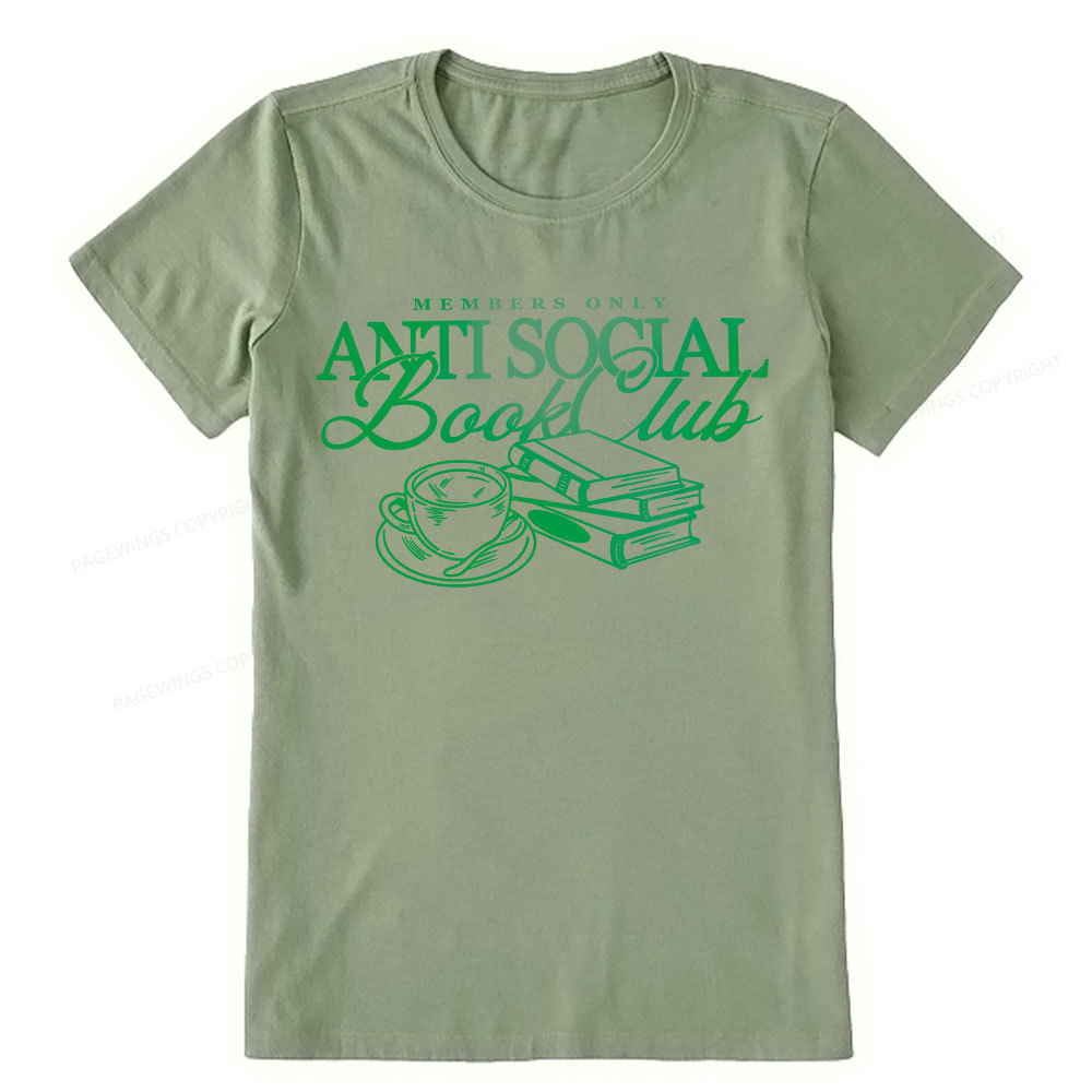 Pagewings Anti Social Book Club Unisex Classic T-shirt