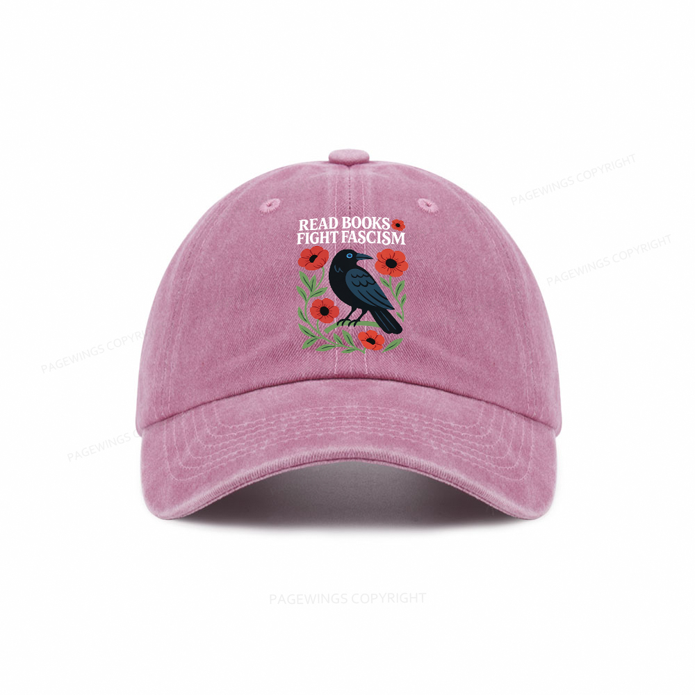 Pagewings Read Books Fight Fascism Washed Cap