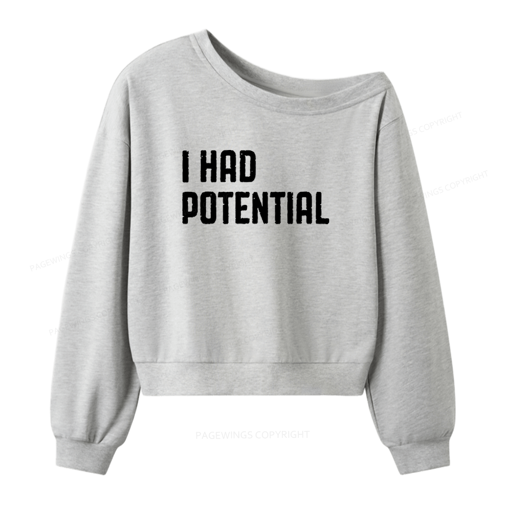 Pagewings Sci Fi Bookish Women Off Shoulder Sweatshirt