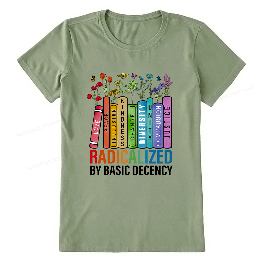 Pagewings Radicalized by Basic Decency Unisex Classic T-shirt