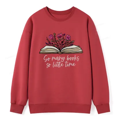 Pagewings So Many Books So Little Time Unisex Classic Sweatshirt