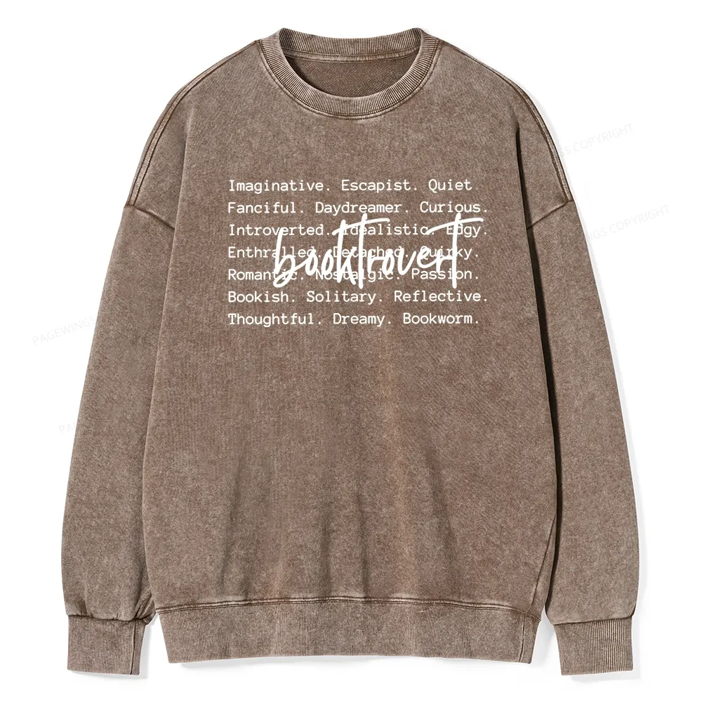 Pagewings  The Cozy Bookish Apparel You Can Dress Unisex Washed Sweatshirt
