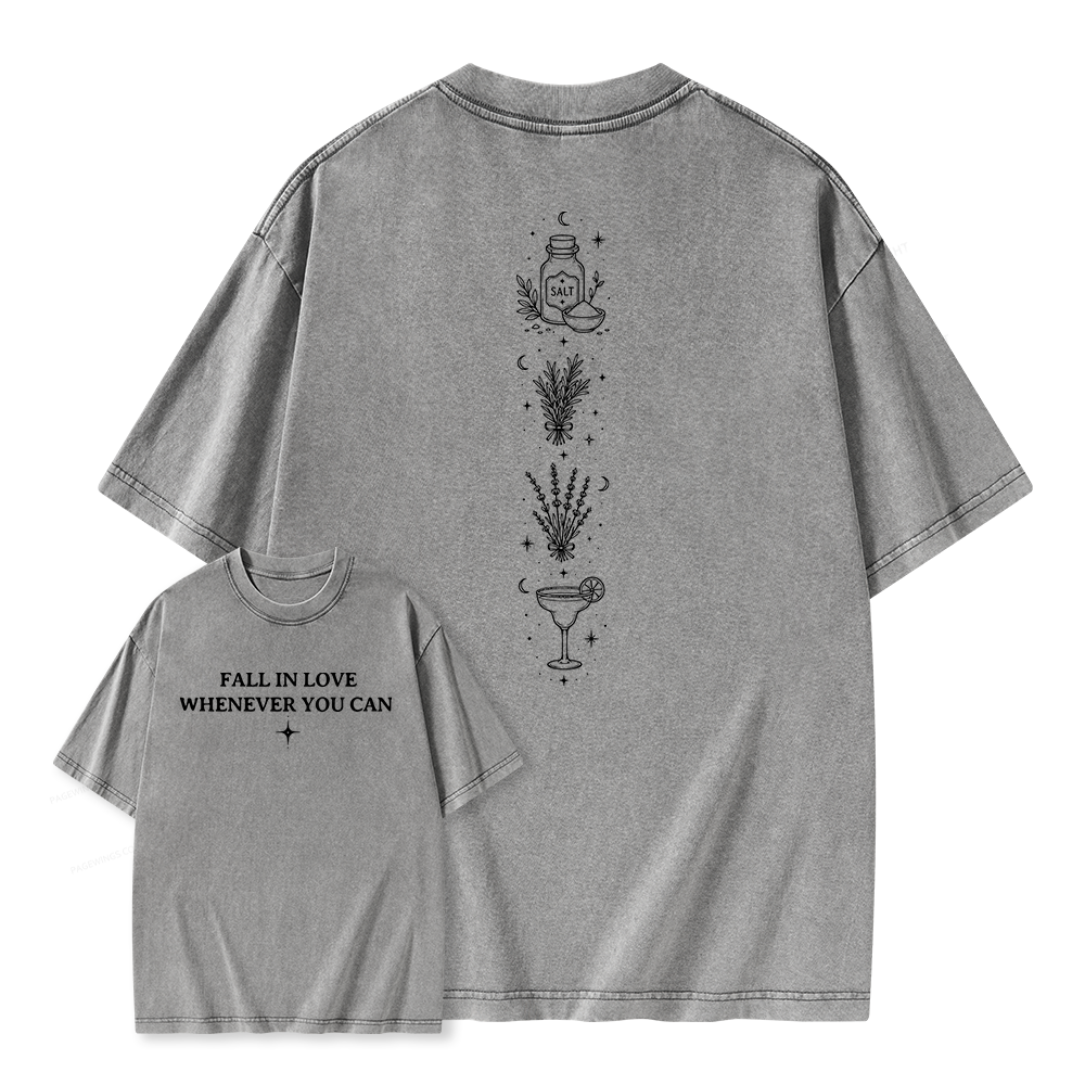Pagewings Retro Halloween Unisex Washed T-shirt