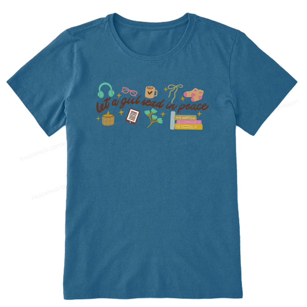 Pagewings Let a Girl Read in Peace Unisex Classic T-shirt