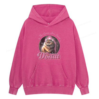 Pagewing Princess Donut Unisex Washed Hoodie