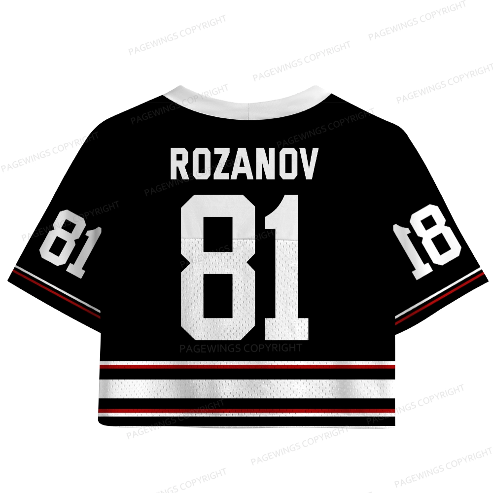 Pagewings Romance Novel Lover Women's Crop Mesh Jersey