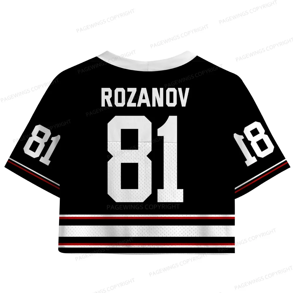 Pagewings Romance Novel Lover Women's Crop Mesh Jersey