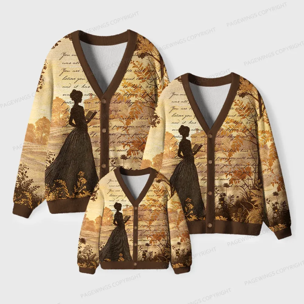 Pagewings Literary Women Unisex Ugly Cardigan Sweaters