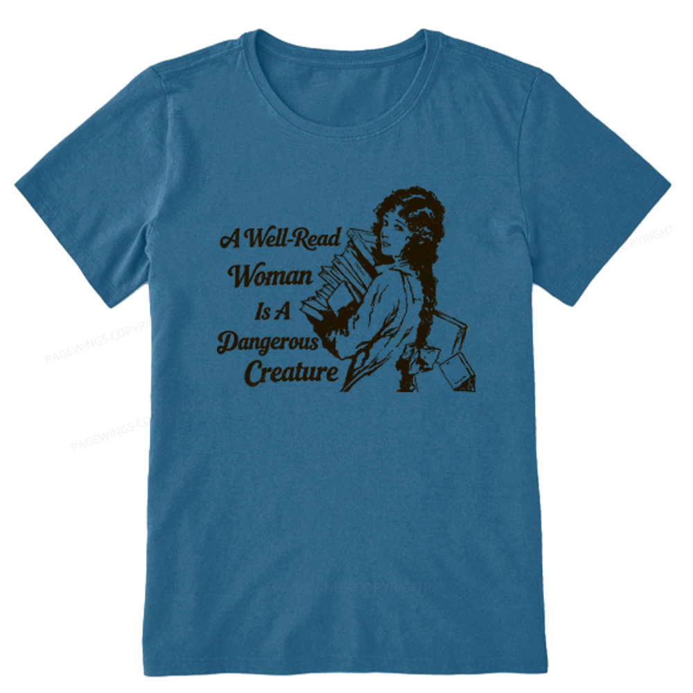 Pagewings A Well-Read Woman Is A Dangerous Creature Unisex Classic T-shirt
