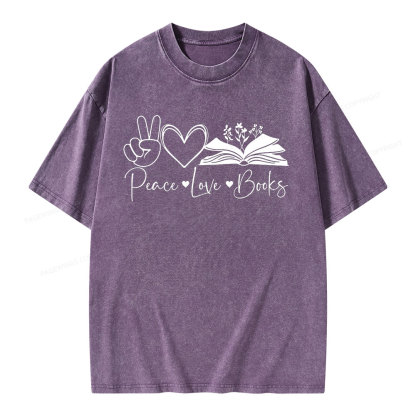 Pagewings Lucky Book Unisex Washed T-shirt