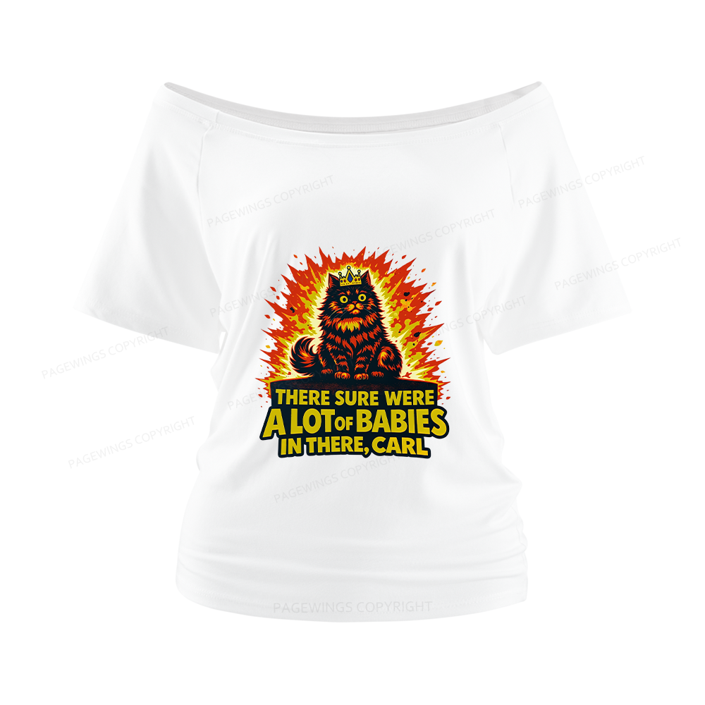 Pagewings A Lot Of Babies In There Women Off Shoulder T-shirts