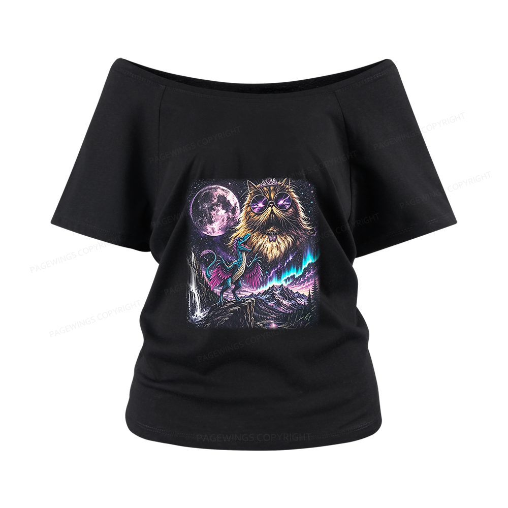 Pagewings Sci Fi Books Lover Women Off Shoulder T-shirts