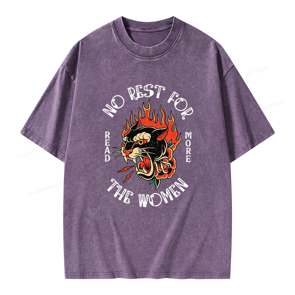 Pagewings No Rest for The Women Unisex Washed T-shirt
